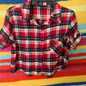 Plaid flannel shirt